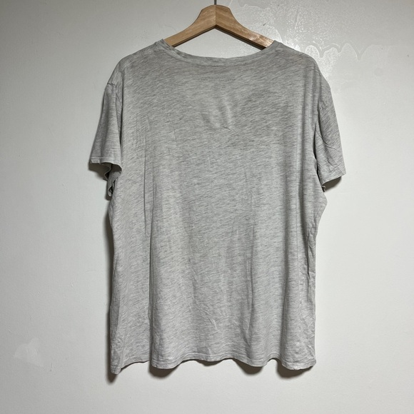BDG Heather Gray V-Neck Standard Fit T-Shirt - Size M - Picture 2 of 7